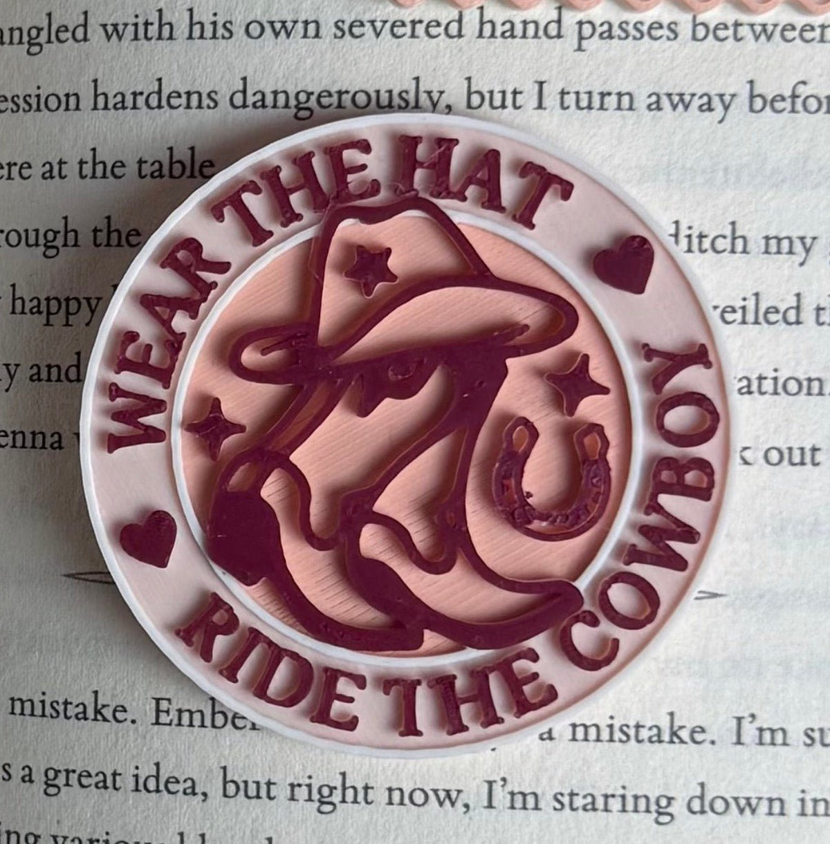 Wear the Hat Ride the Cowboy 3D Printed Collapsible Grip - Starry Skies Austin