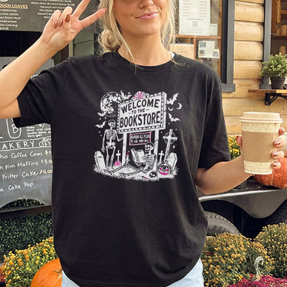 Welcome to the Bookstore Gildan Softstyle Shirt - Starry Skies Austin