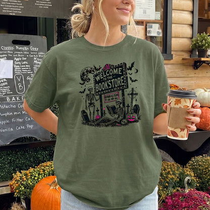 Welcome to the Bookstore Gildan Softstyle Shirt - Starry Skies Austin