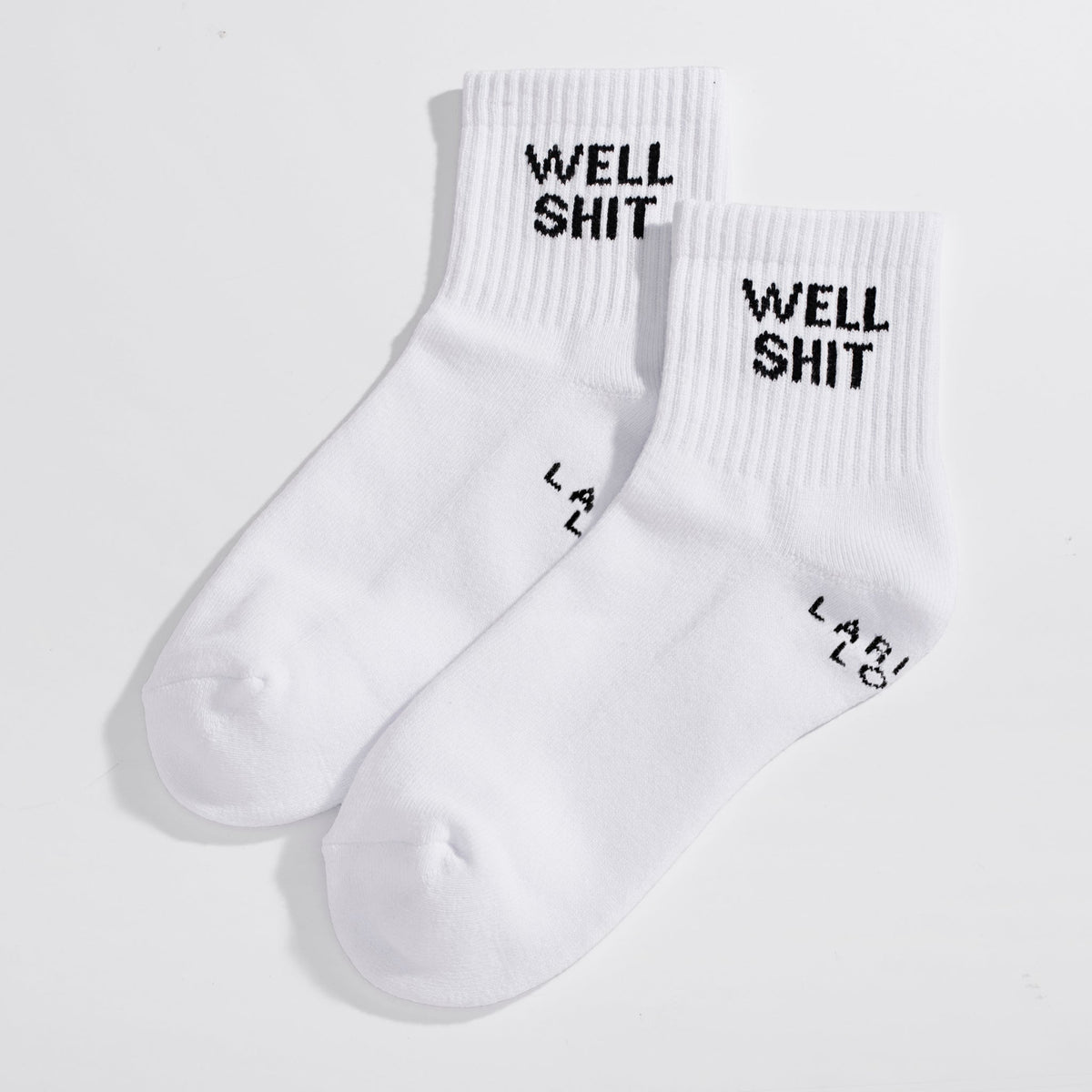 Well Shit Quarter Crew Socks - Starry Skies Austin
