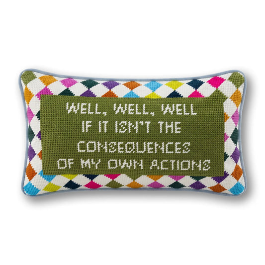 Well Well Well Needlepoint Pillow - Starry Skies Austin