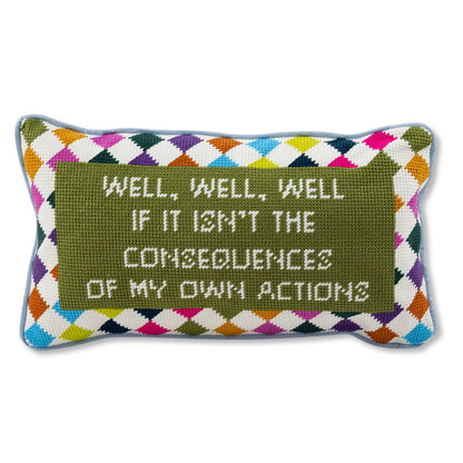 Well Well Well Needlepoint Pillow - Starry Skies Austin