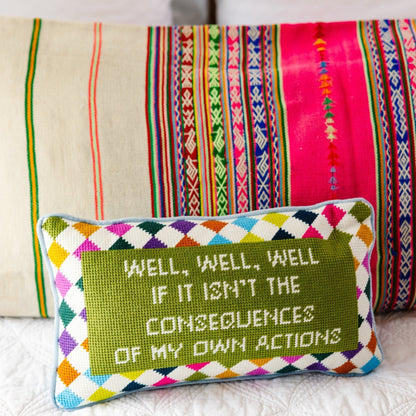Well Well Well Needlepoint Pillow - Starry Skies Austin