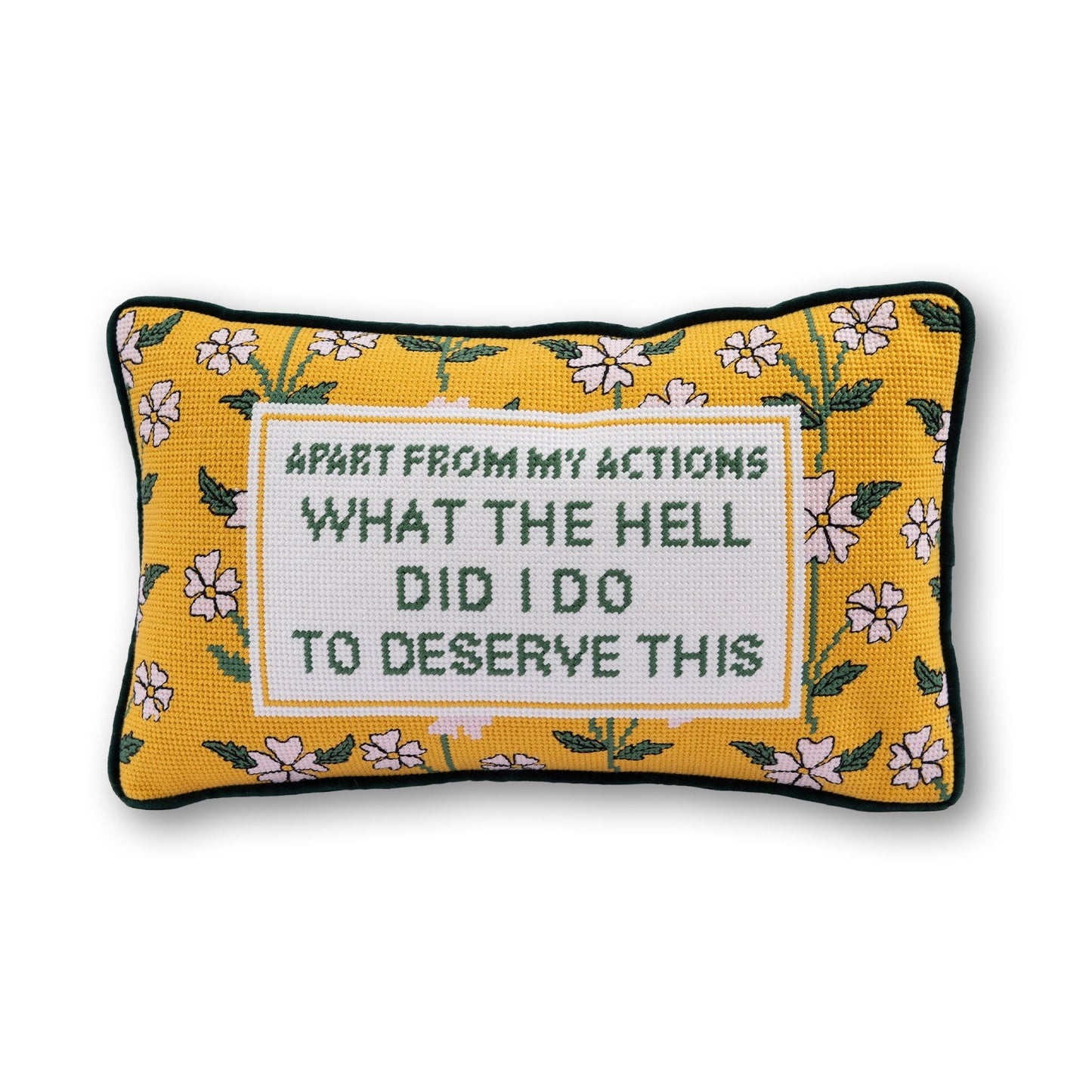 What the Hell Needlepoint Pillow - Starry Skies Austin