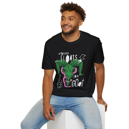 Whatever Floats Your Goat Punk Graphic Softstyle Tee - Starry Skies Austin