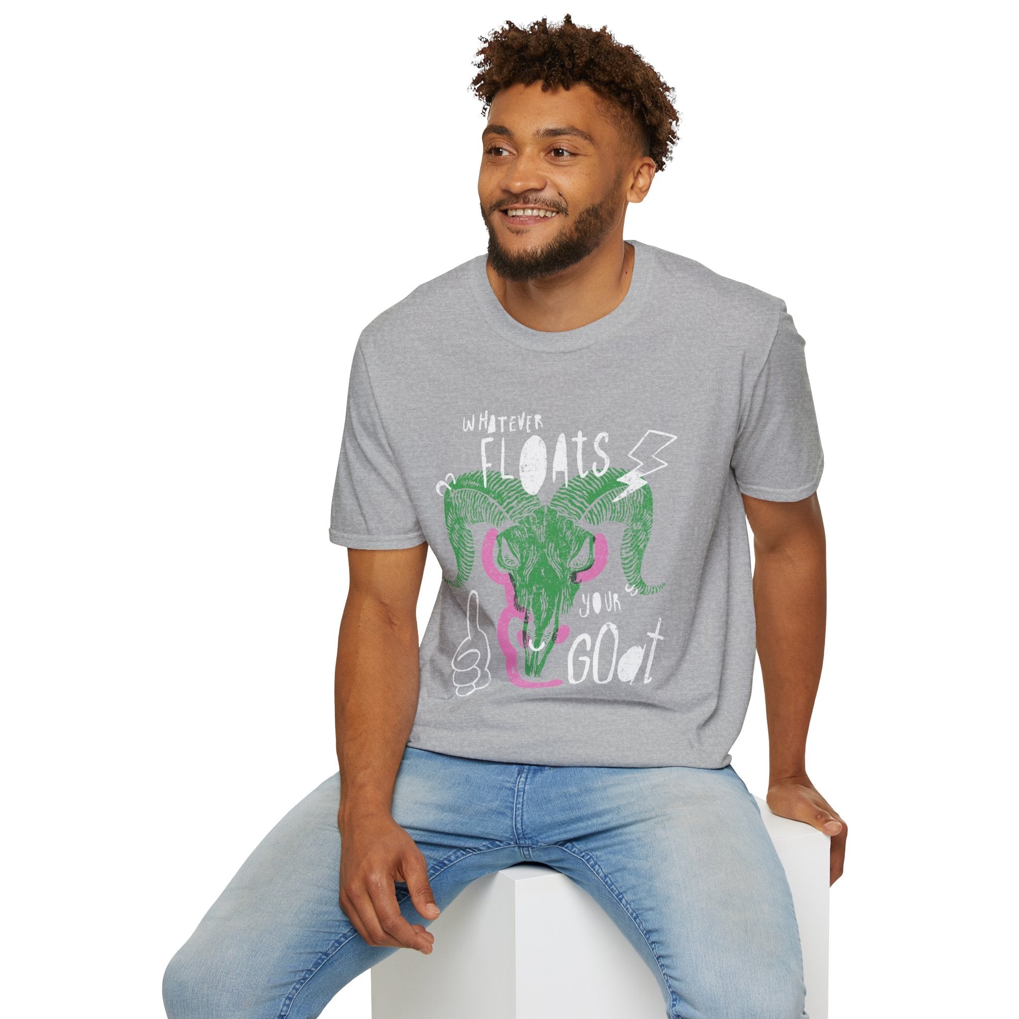 Whatever Floats Your Goat Punk Graphic Softstyle Tee - Starry Skies Austin