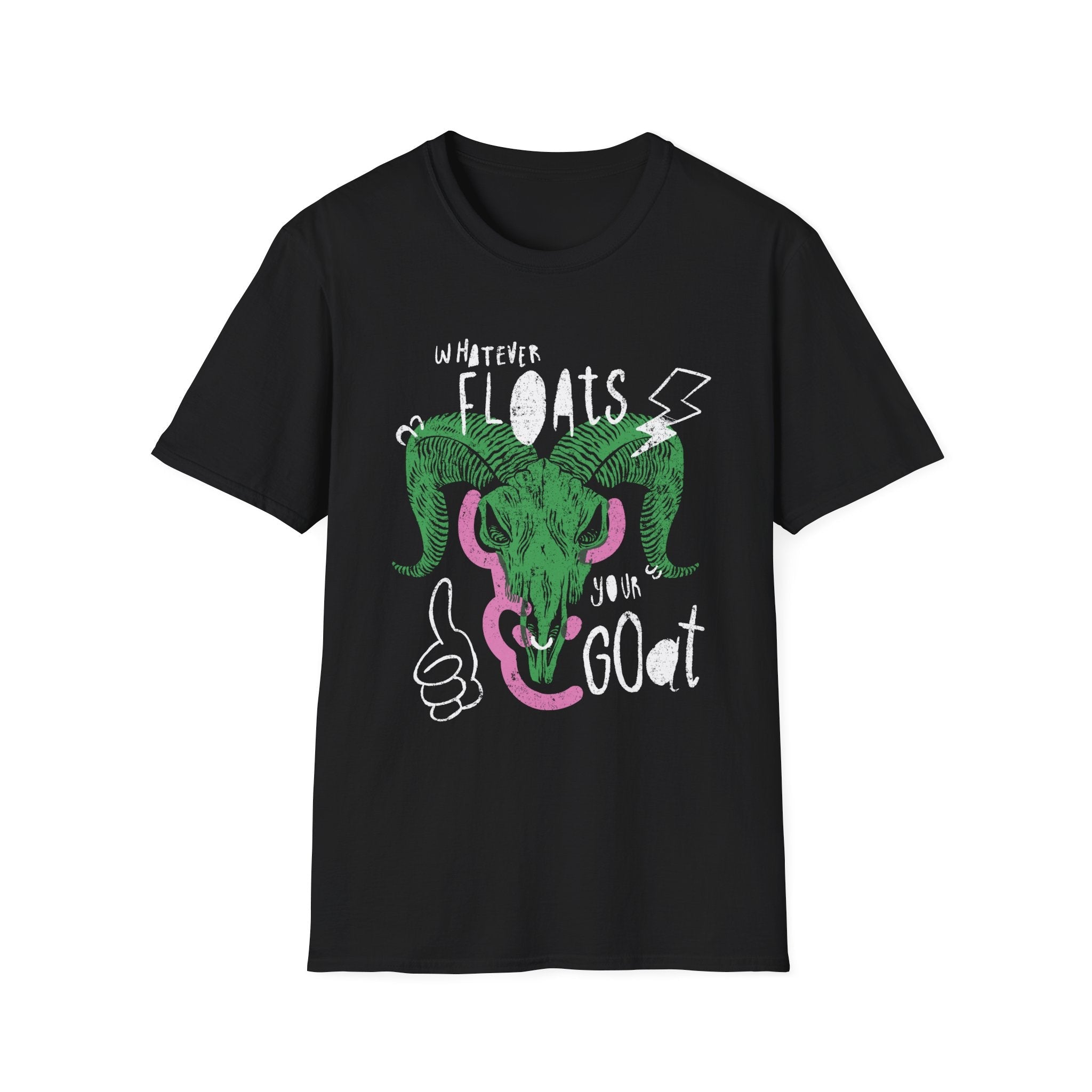 Whatever Floats Your Goat Punk Graphic Softstyle Tee - Starry Skies Austin
