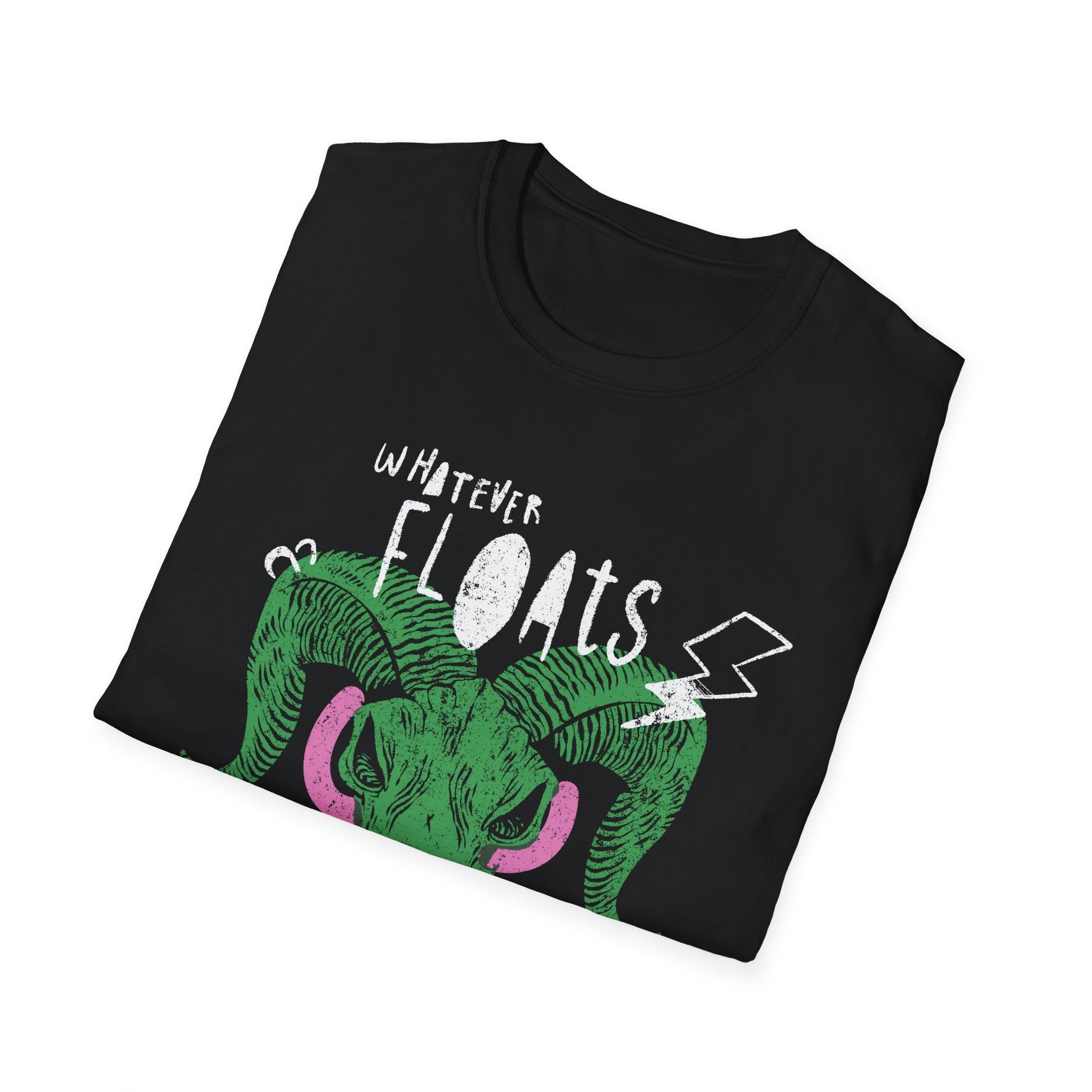 Whatever Floats Your Goat Punk Graphic Softstyle Tee - Starry Skies Austin