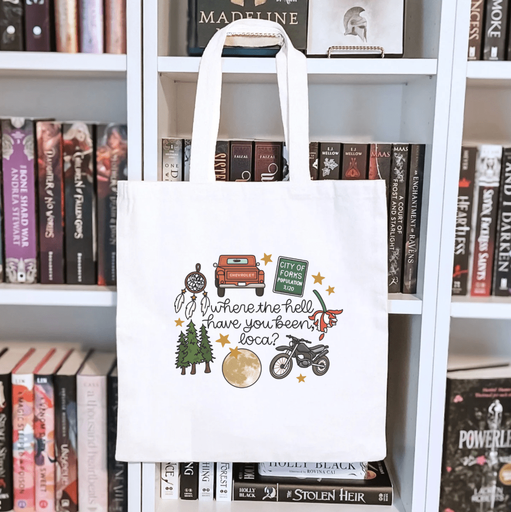 Where the Hell Have You Been, Loca? Sublimated Canvas Tote Bag - Starry Skies Austin