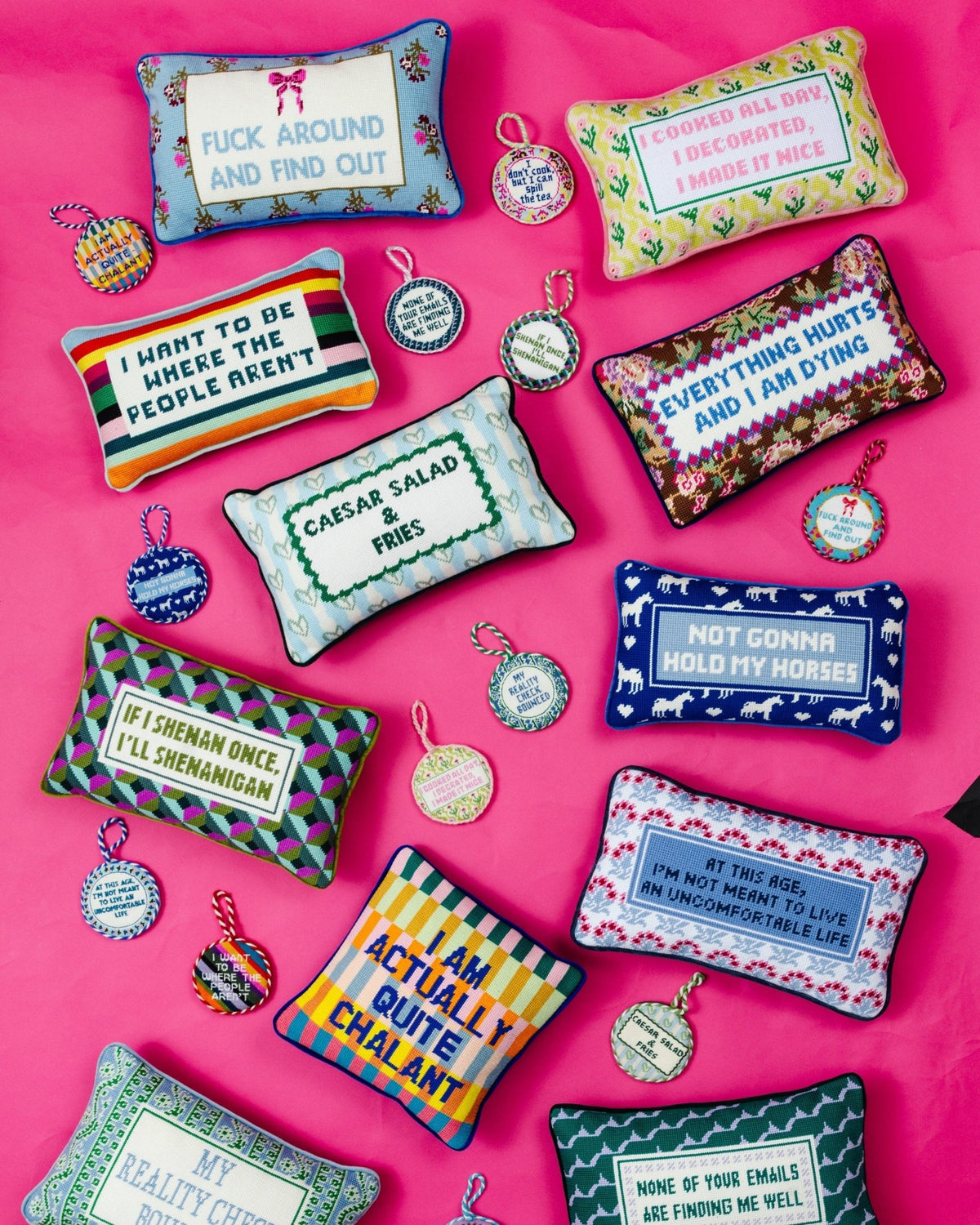 Where the People Aren't Needlepoint Pillow - Starry Skies Austin