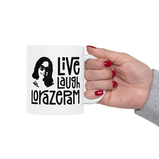 White Lotus Parker Posey Live Laugh Lorazepam Mug - Starry Skies Austin