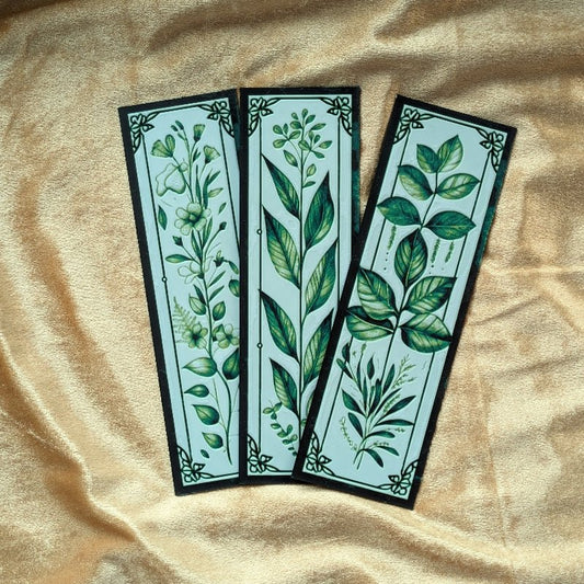 Wild Herb Botanical Bookmark 2x6 Art Nouveau - Starry Skies Austin