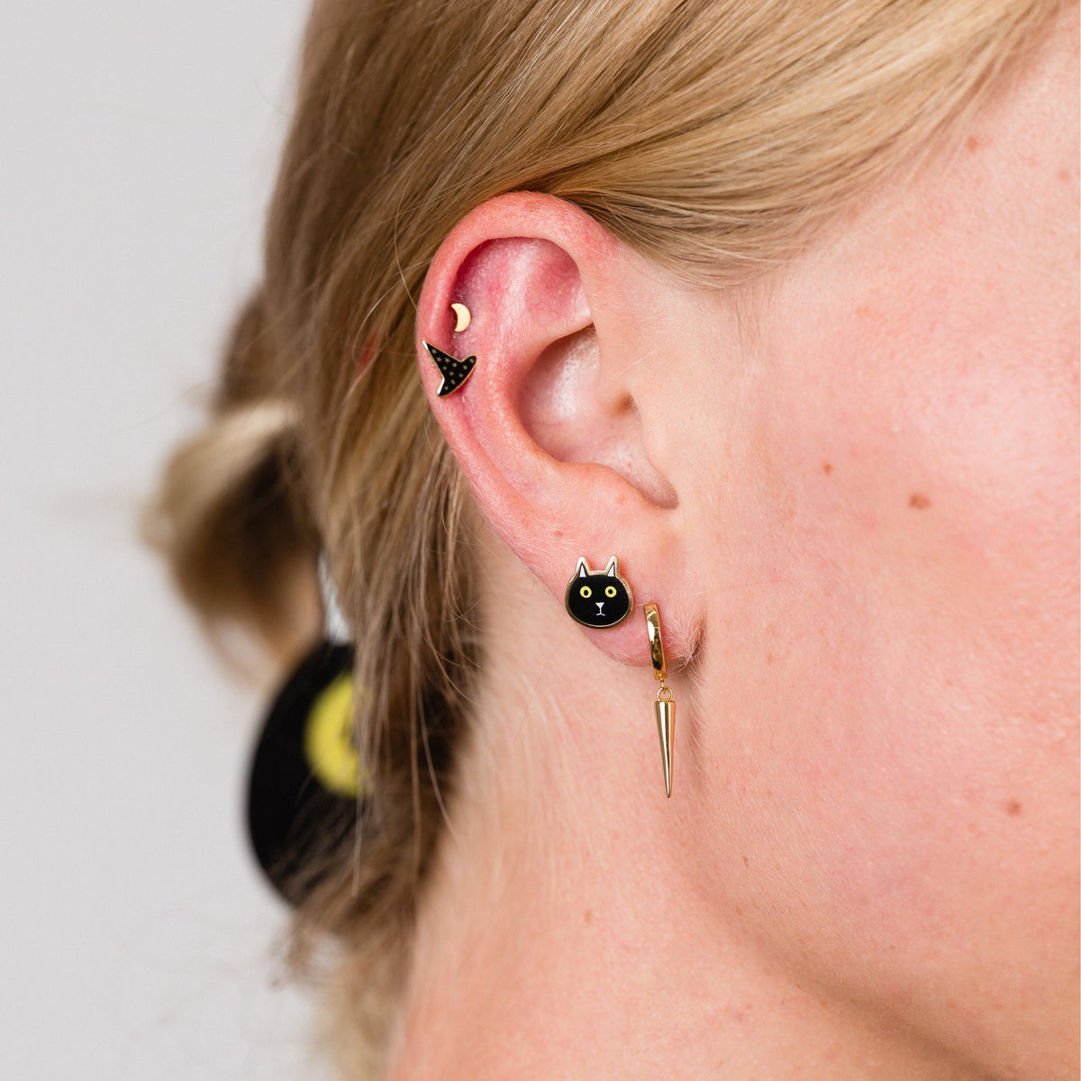 Witch Hat Studs - Starry Skies Austin