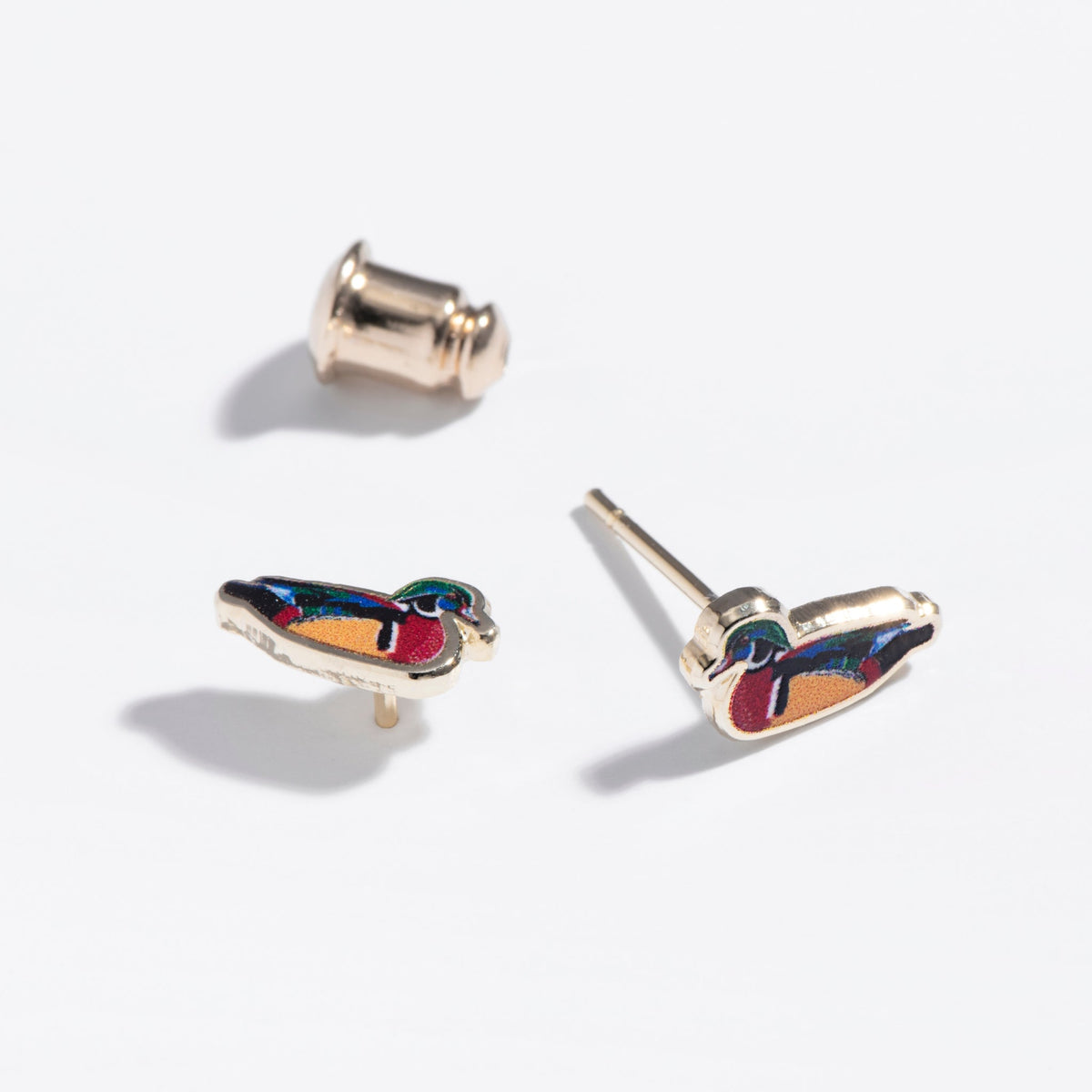Wood Duck Studs - Starry Skies Austin