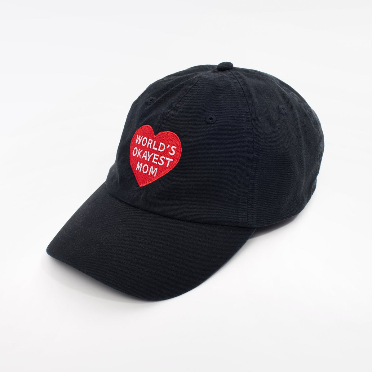 World's Okayest Mom Baseball Hat - Starry Skies Austin