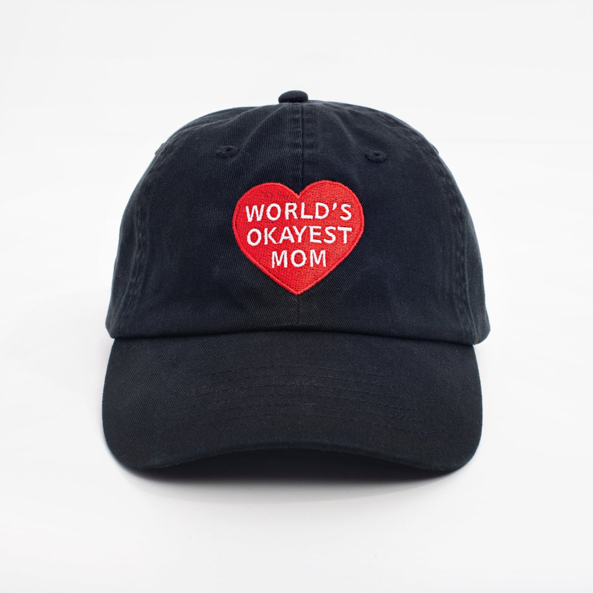 World's Okayest Mom Baseball Hat - Starry Skies Austin