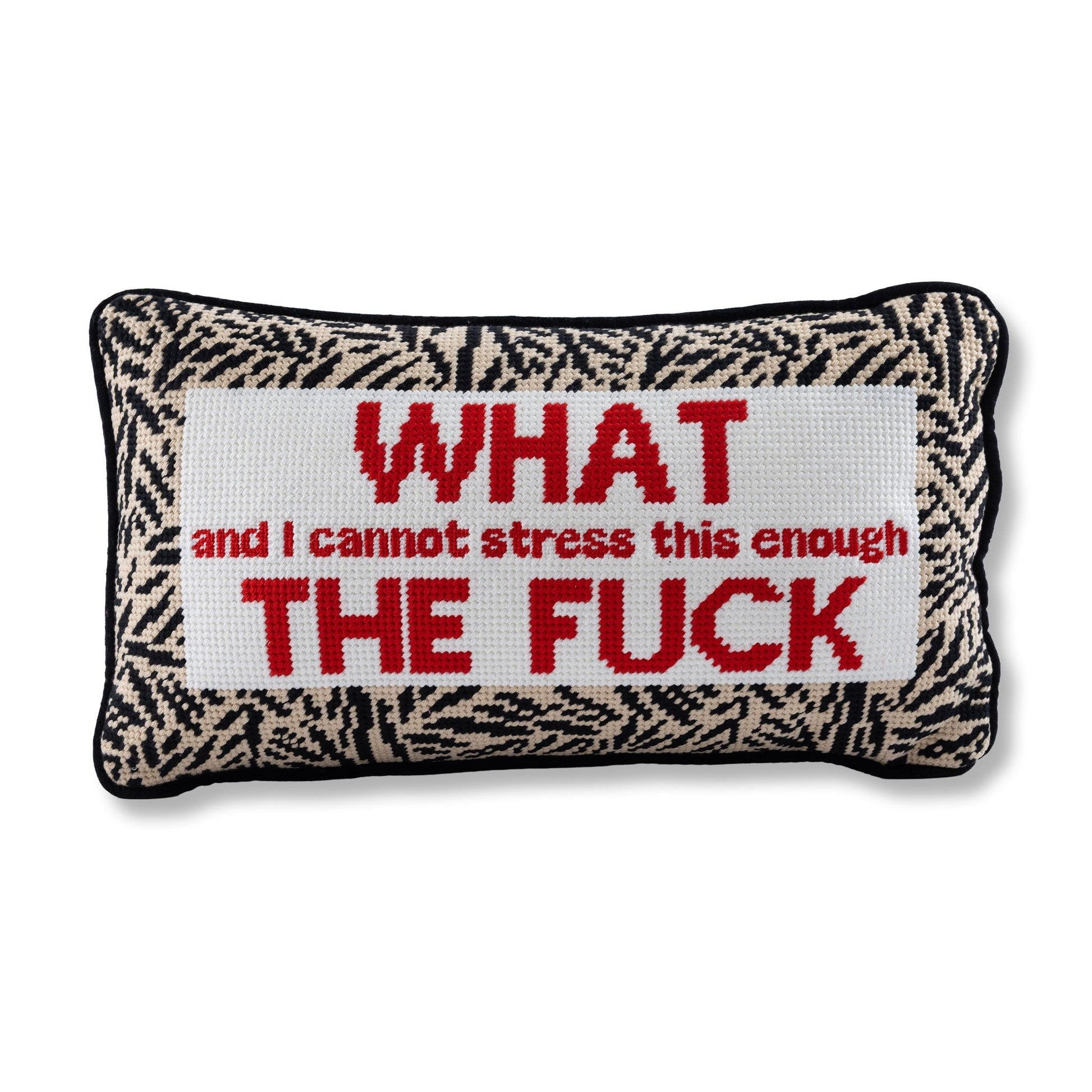 WTF Needlepoint Pillow - Starry Skies Austin