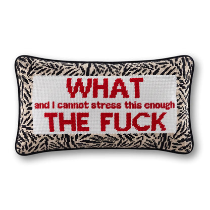 WTF Needlepoint Pillow - Starry Skies Austin