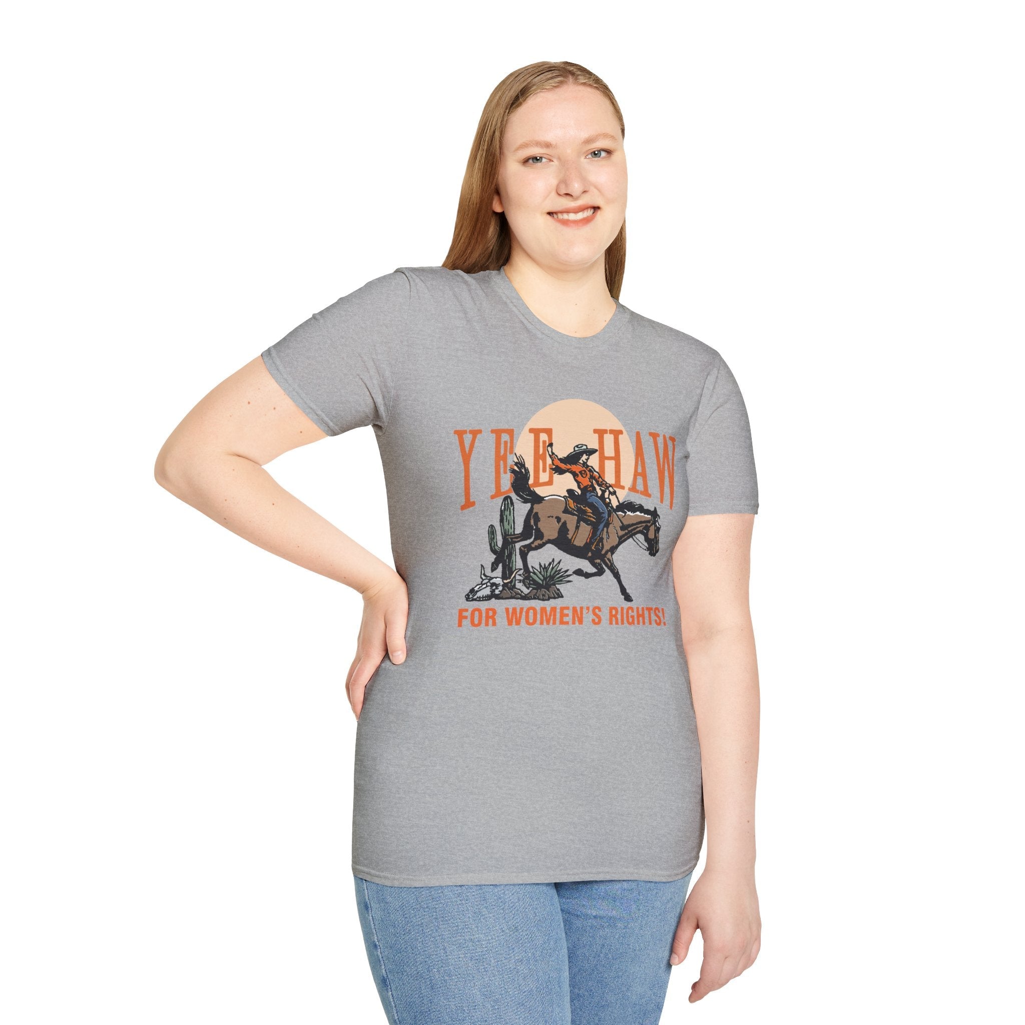 Yee Haw Women's Rights Softstyle Tee - Starry Skies Austin