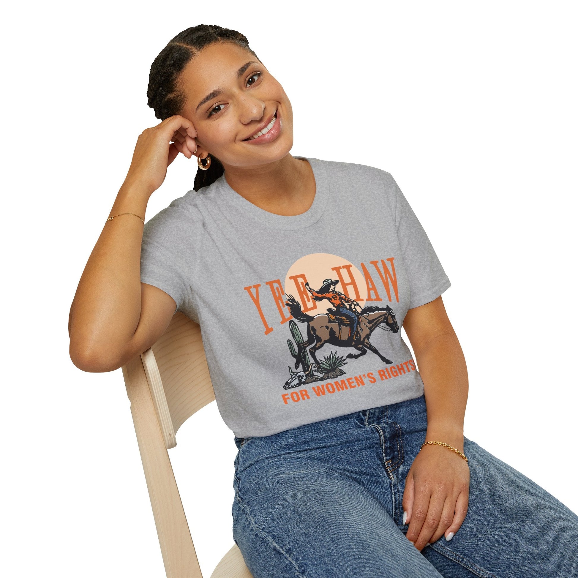 Yee Haw Women's Rights Softstyle Tee - Starry Skies Austin
