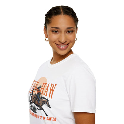 Yee Haw Women's Rights Softstyle Tee - Starry Skies Austin