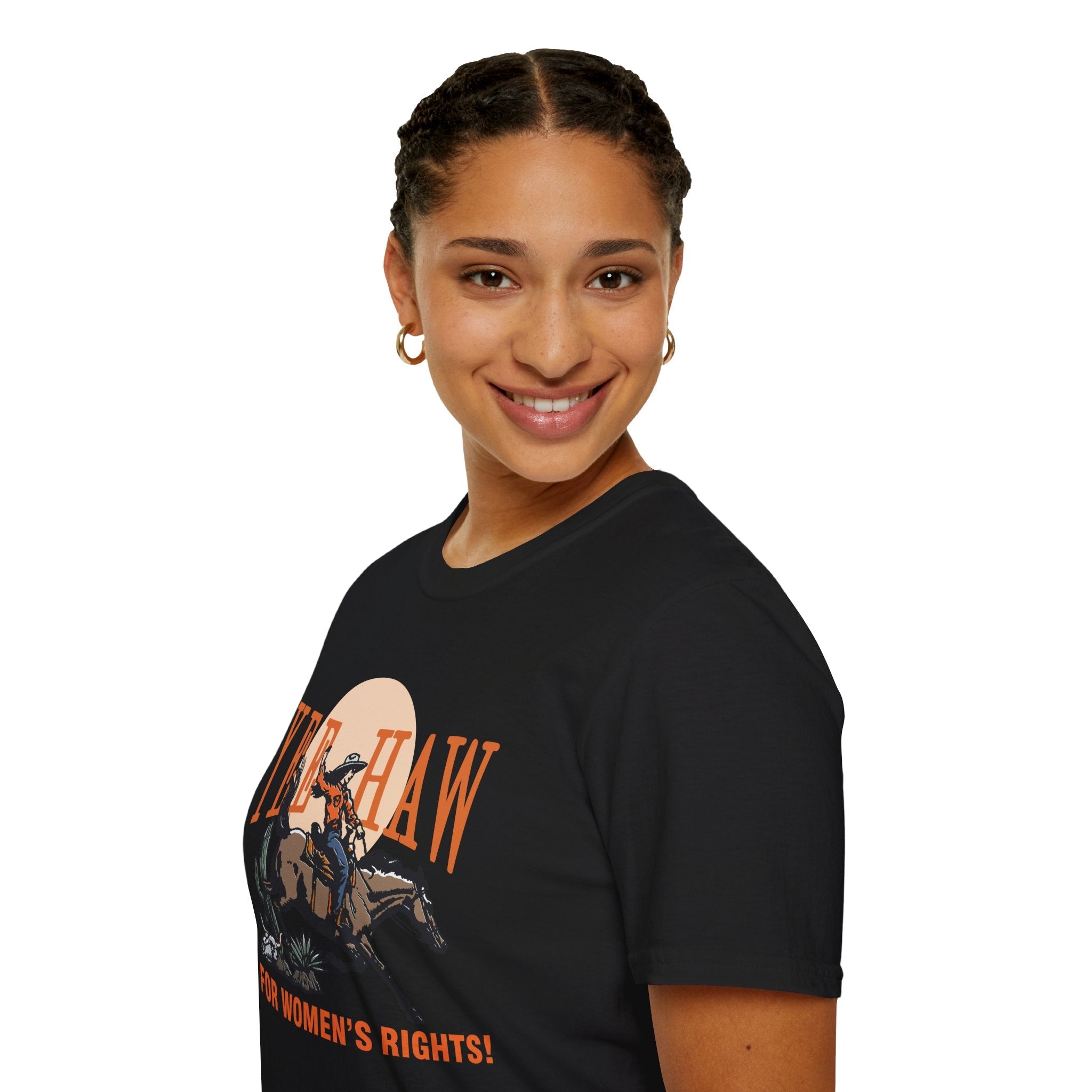 Yee Haw Women's Rights Softstyle Tee - Starry Skies Austin