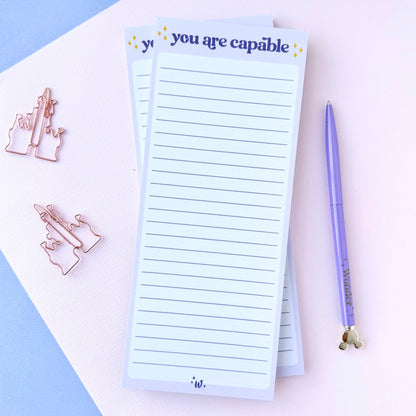 You Are Capable List Notepad - Starry Skies Austin