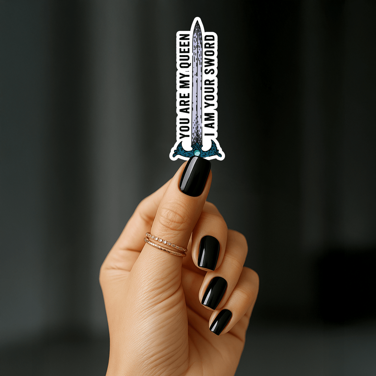 You Are My Queen, I Am Your Sword Sticker | Official Penn Cole Merchandise - Starry Skies Austin