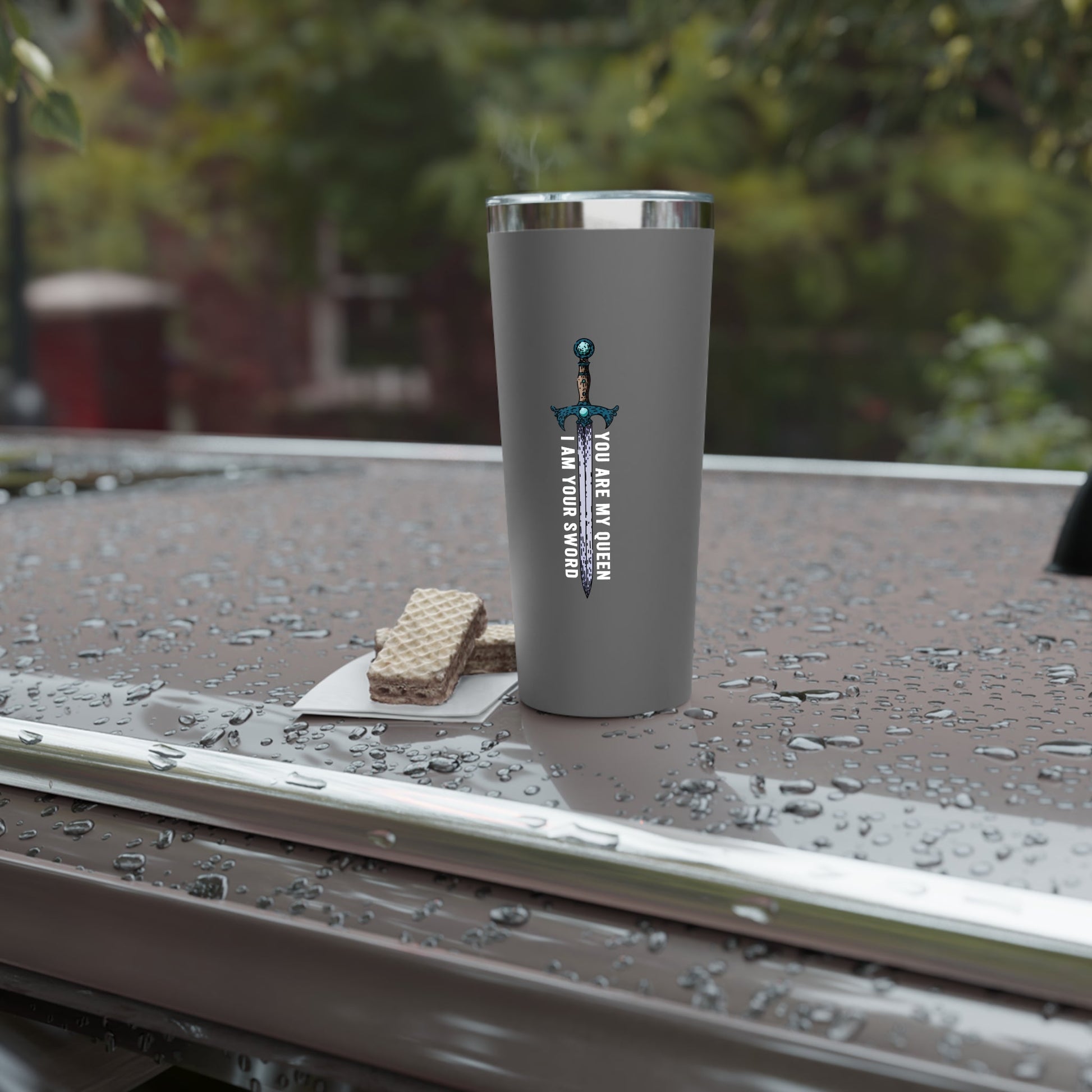 You Are My Queen, I Am Your Sword Tumbler | Official Penn Cole Merchandise - Starry Skies Austin