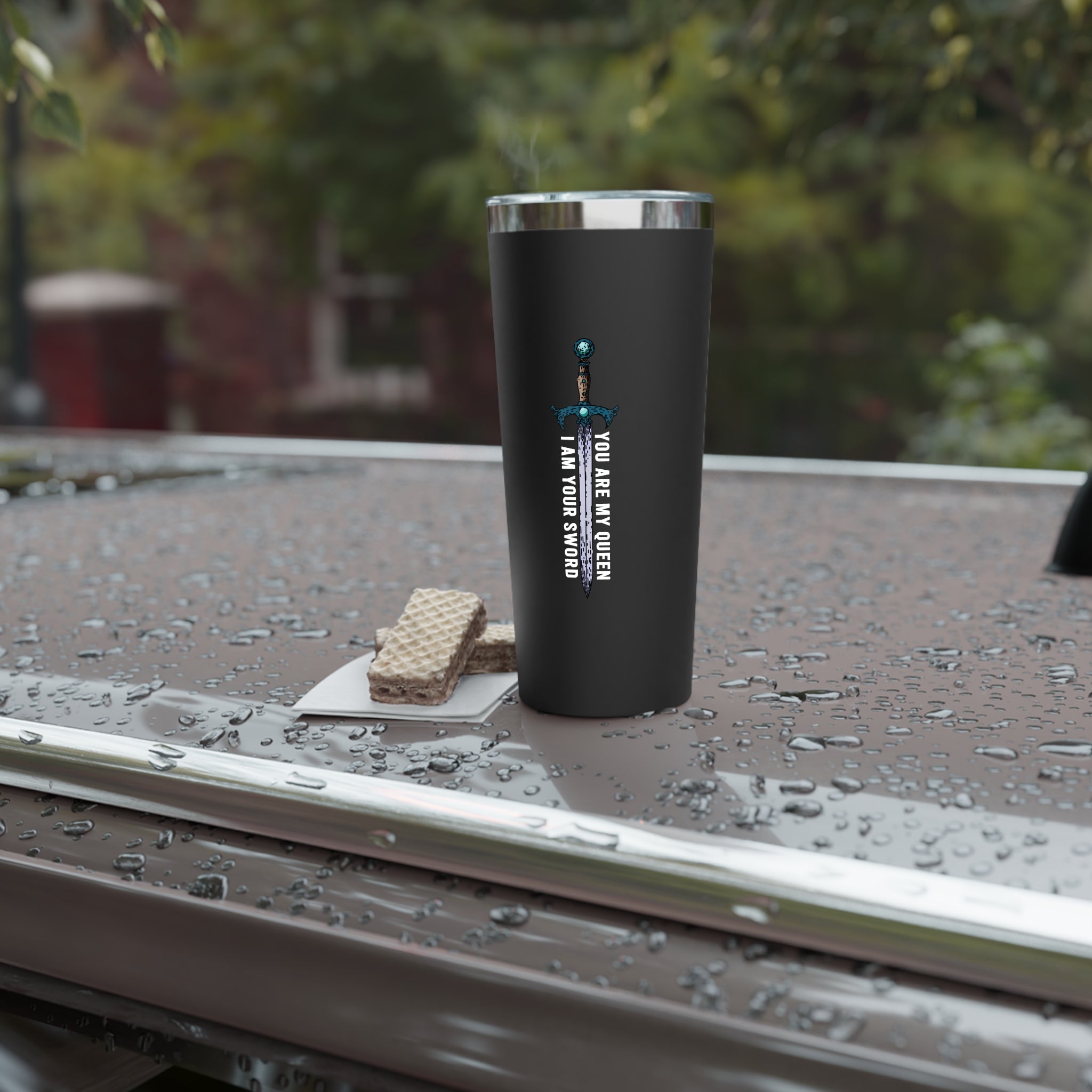 You Are My Queen, I Am Your Sword Tumbler | Official Penn Cole Merchandise - Starry Skies Austin