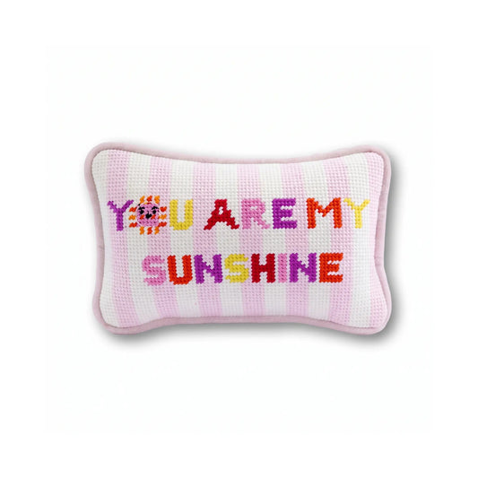 You Are My Sunshine Mini Needlepoint Pillow - Starry Skies Austin