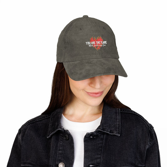 You Are the Flame Corduroy Hat | Official Penn Cole Merchandise - Starry Skies Austin