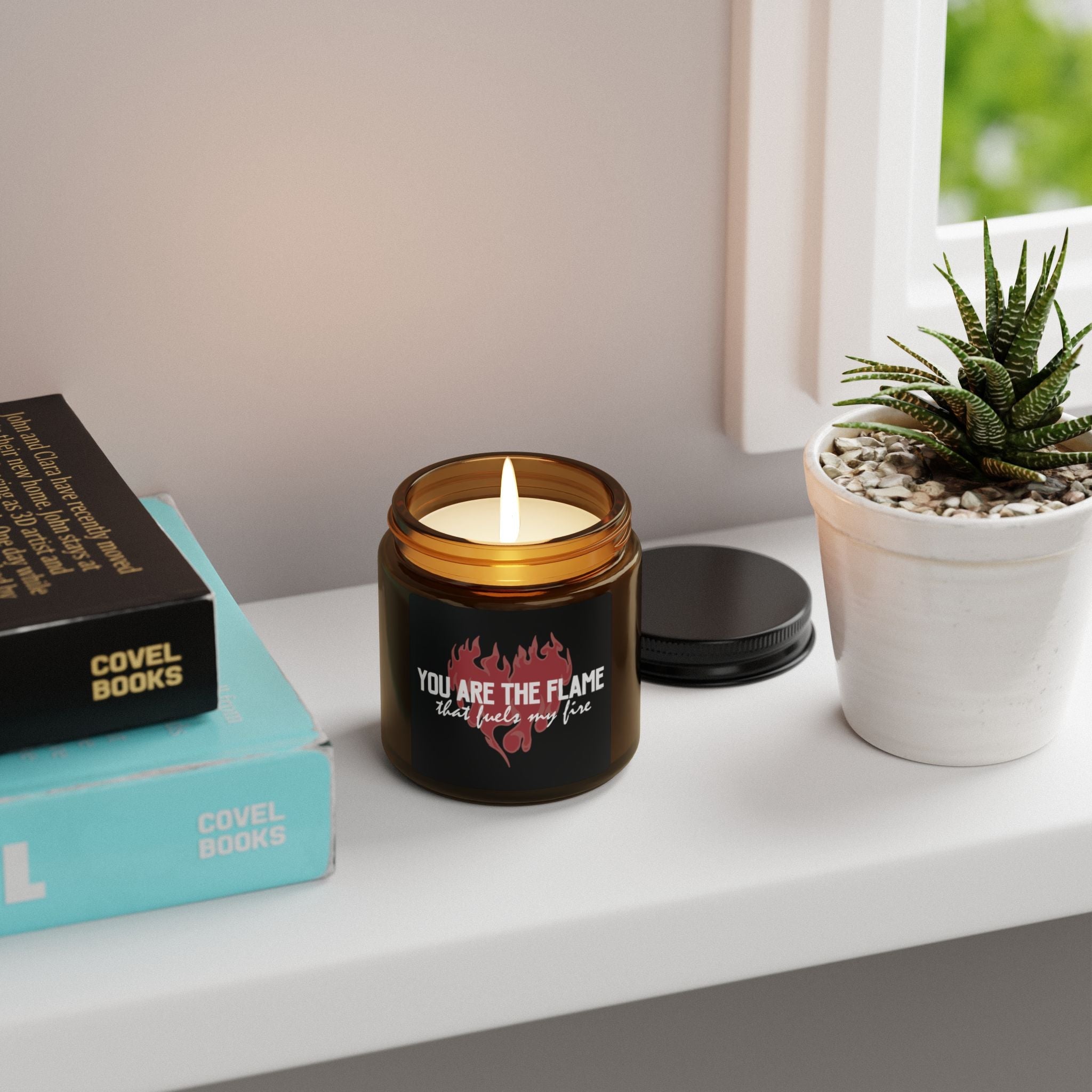 You Are the Flame That Fuels My Fire Candle | Official Penn Cole Merchandise - Starry Skies Austin