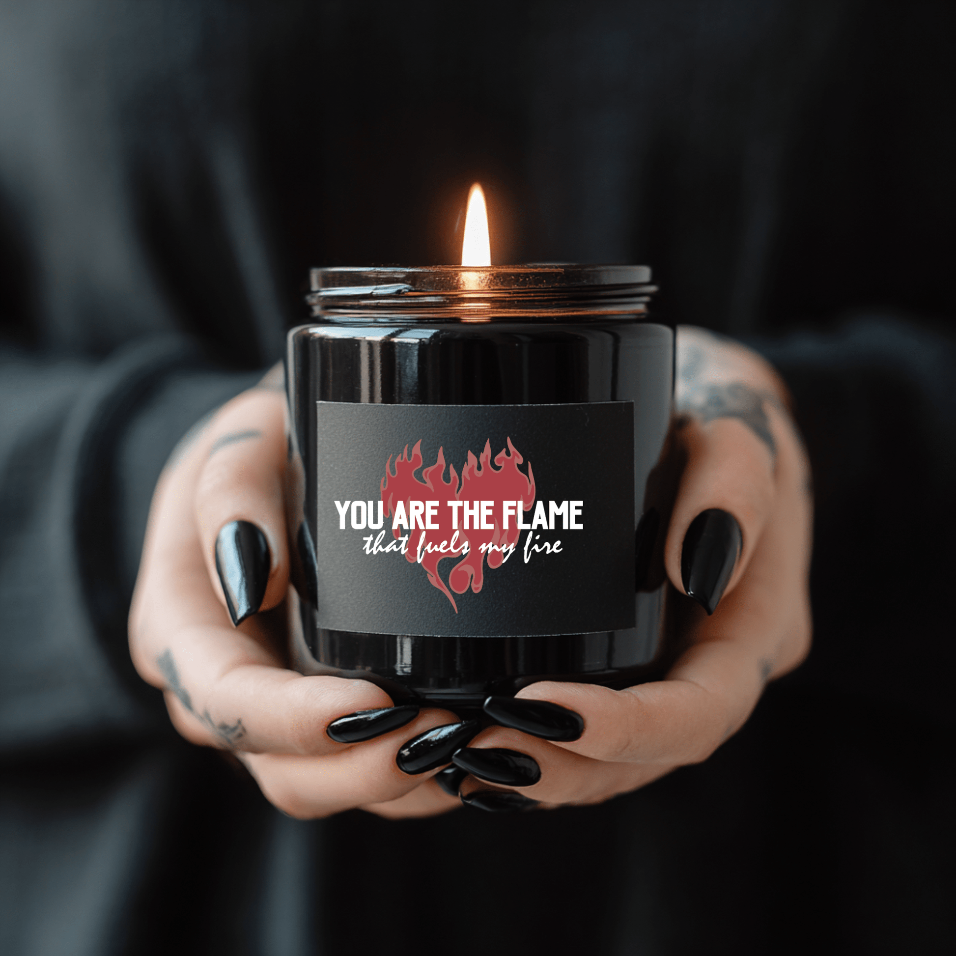 You Are the Flame That Fuels My Fire Candle | Official Penn Cole Merchandise - Starry Skies Austin