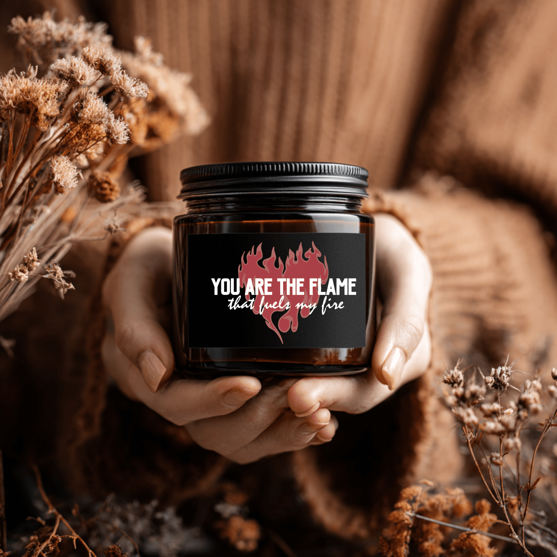 You Are the Flame That Fuels My Fire Candle | Official Penn Cole Merchandise - Starry Skies Austin