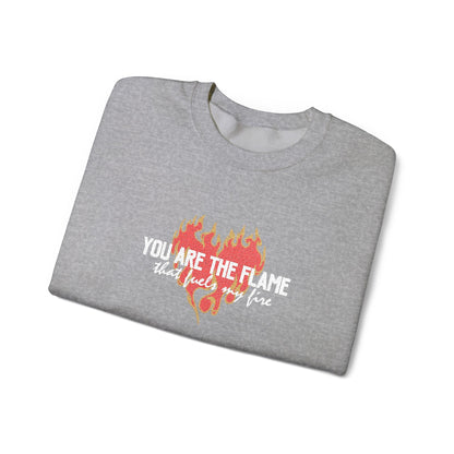 You Are the Flame That Fuels My Fire Sweatshirt | Official Penn Cole Merchandise - Starry Skies Austin