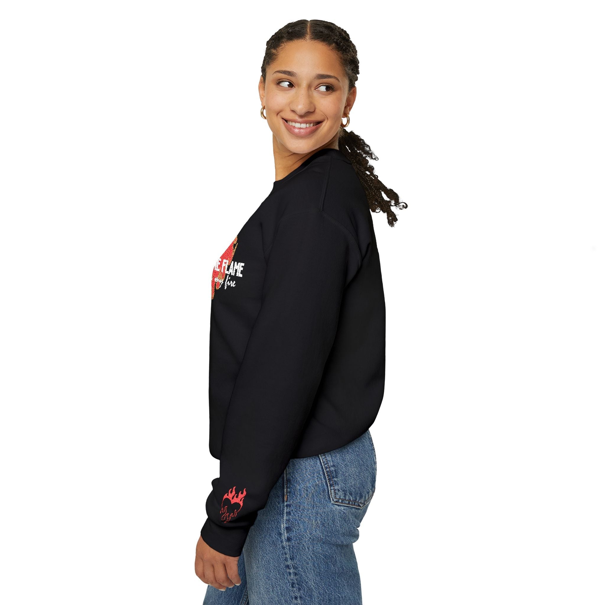 You Are the Flame That Fuels My Fire Sweatshirt | Official Penn Cole Merchandise - Starry Skies Austin