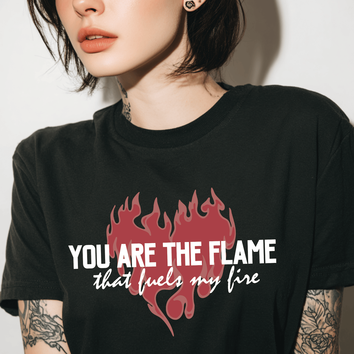 You Are the Flame That Fuels My Fire Tee | Official Penn Cole Merchandise - Starry Skies Austin