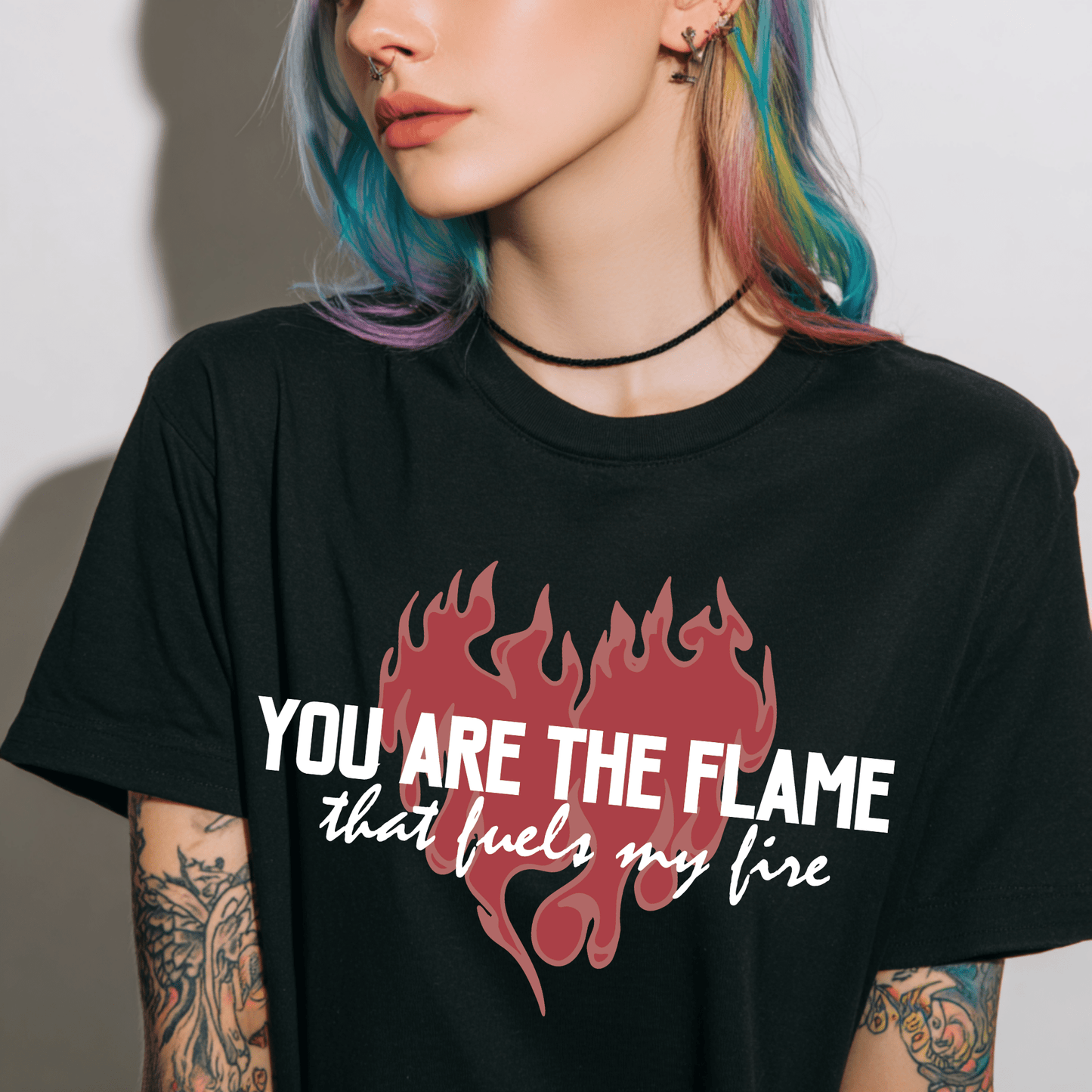 You Are the Flame That Fuels My Fire Tee | Official Penn Cole Merchandise - Starry Skies Austin