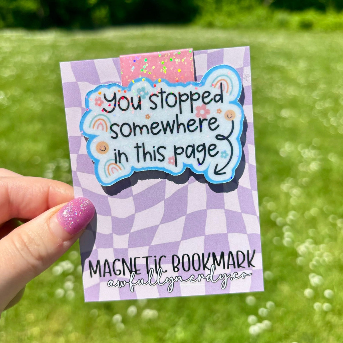 You Stopped Somewhere In This Page Magnetic Bookmark - Starry Skies Austin