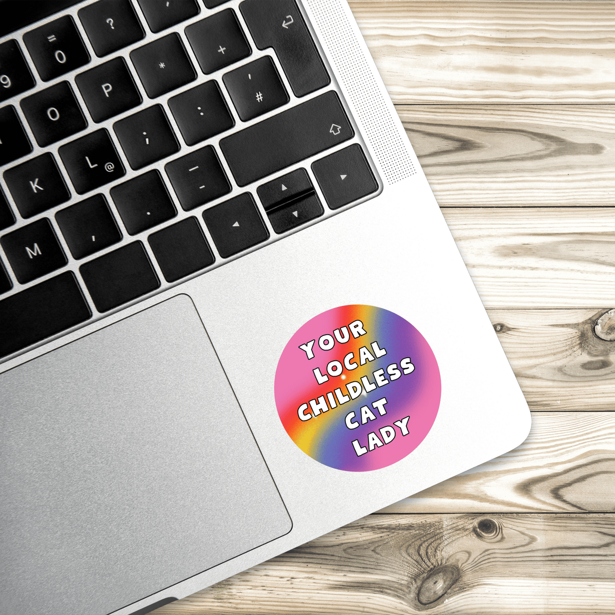 Your Local Childless Cat Lady Sticker | Vinyl Sticker | Cat Lady | Novelty | Cute | Kamala Sticker | Gay Sticker - Starry Skies Austin