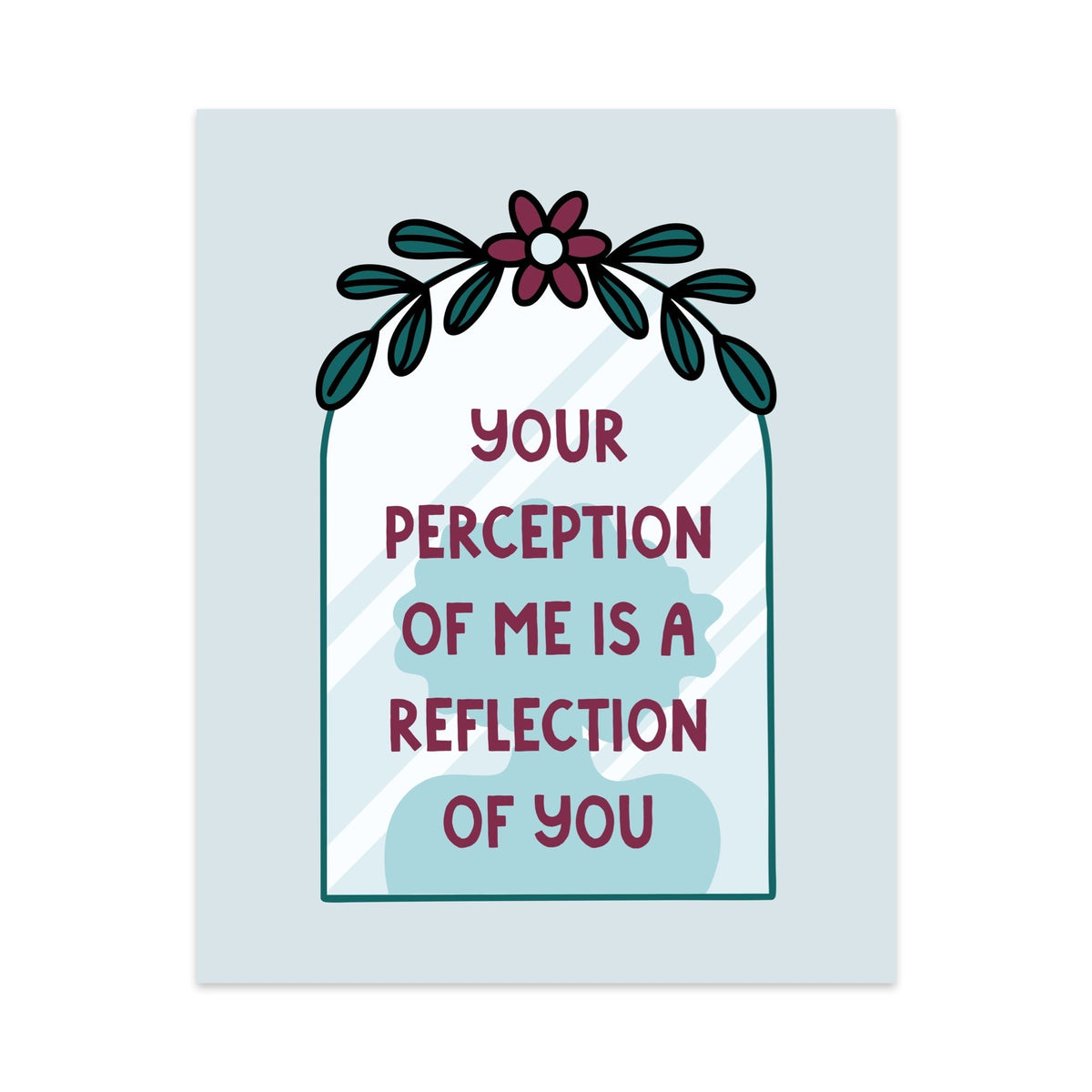 Your Perception of Me is a Reflection of You Unframed Art Print - Starry Skies Austin