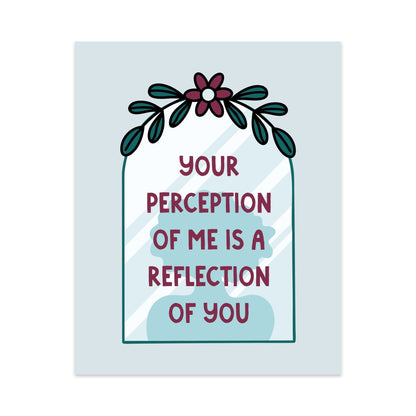 Your Perception of Me is a Reflection of You Unframed Art Print - Starry Skies Austin