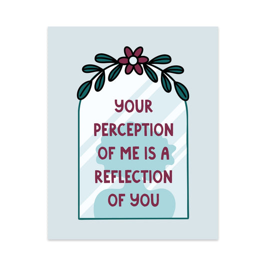 Your Perception of Me is a Reflection of You Unframed Art Print - Starry Skies Austin