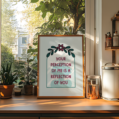 Your Perception of Me is a Reflection of You Unframed Art Print - Starry Skies Austin