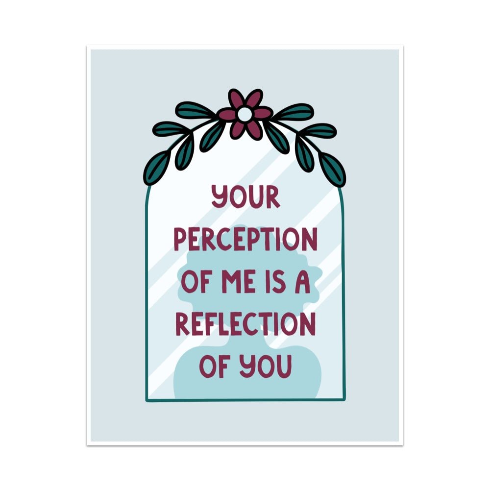 Your Perception of Me is a Reflection of You Unframed Art Print - Starry Skies Austin