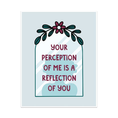 Your Perception of Me is a Reflection of You Unframed Art Print - Starry Skies Austin